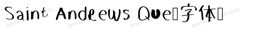 Saint Andrews Que字体转换